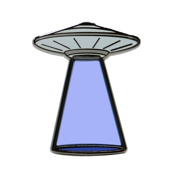 UFO Lapel Pin - Blue - Picture 1 of 4